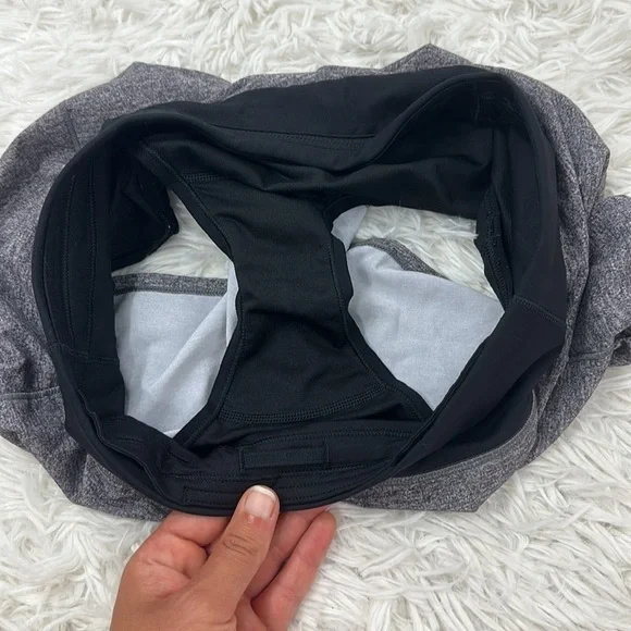 Lululemon Speed Up Short *Long 4" Heather Lux Multi Black / Black - Picture 2 of 4